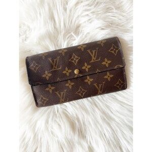 Louis Vuitton Monogram Sarah Long Wallet
